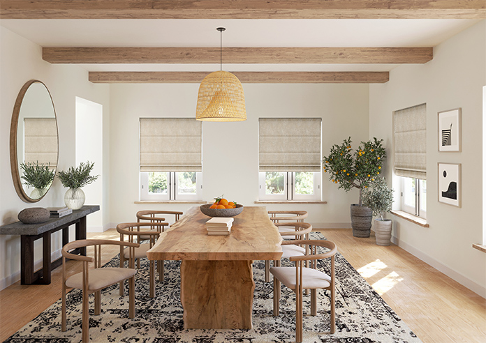 Memphis, Light Tan - Twist&Fit Roman Blind - Image 8